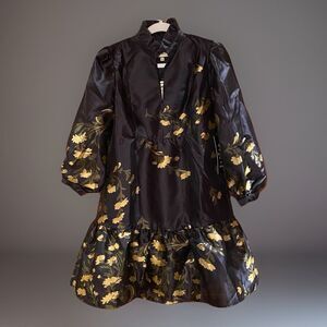 navy organza palmerston dress Navy Organza Palmerston Dress